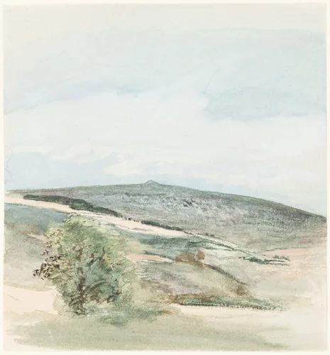 A Heath in Sussex by William Collins, drawing, 1810-1815