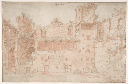 Palazzo Nerone by anonymous, drawing, 1500-1600