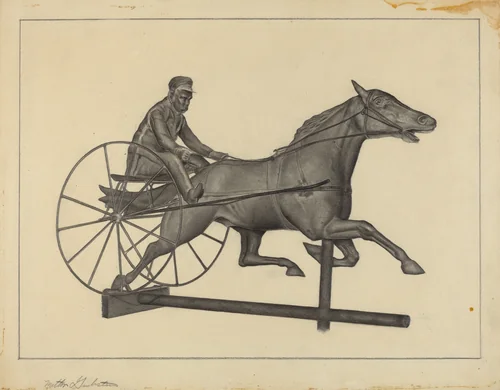 Weather Vane Finial by Milton Grubstein, index of american design, 1937