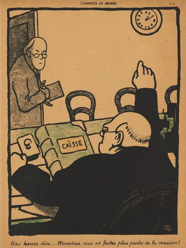 Ten past one... by Félix Vallotton, print, 1901