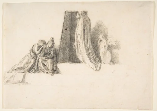 Study for a Tomb by Antonio Canova, drawing, 1785-1780