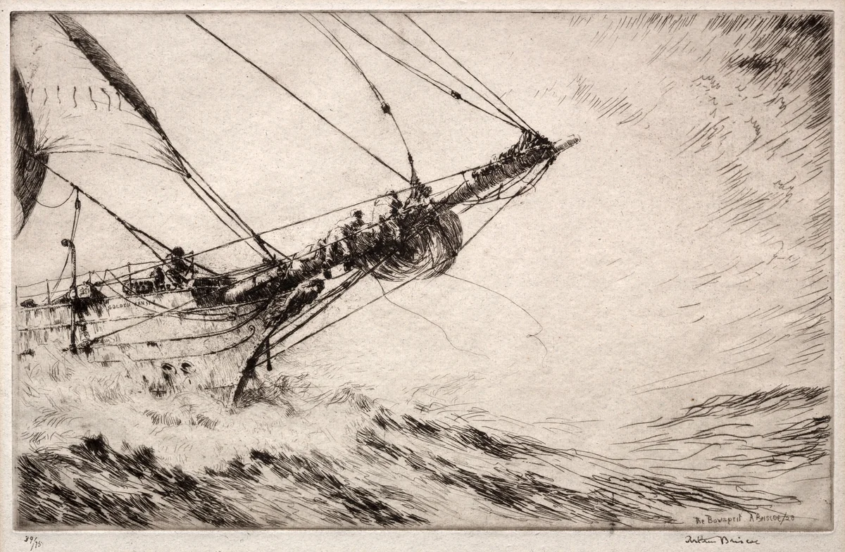 The Bowsprit by Arthur John Trevor Briscoe, print, 1928