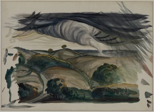 Tornado by Paul B. Travis, drawing, 1927