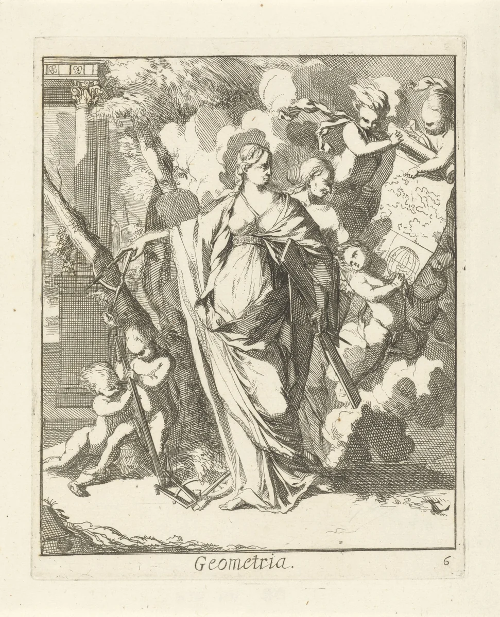 Geometria by Caspar Luyken, print, 1691