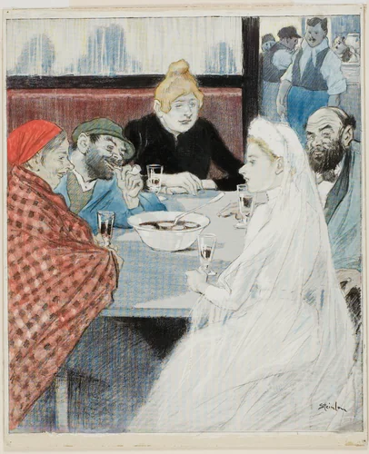 The Bride by Théophile Alexandre Steinlen, drawing, 1879-1923