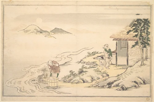 The Full Moon at the Time of the Imo Harvest by Kitagawa Utamaro (喜多川歌麿), print, 1789