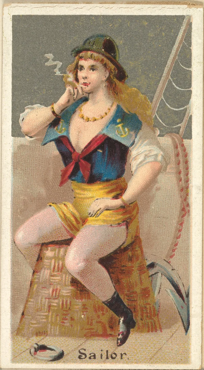 Sailor, from the Occupations for Women series (N166) for Old Judge and Dogs Head Cigarettes by Goodwin & Company, print, 1887