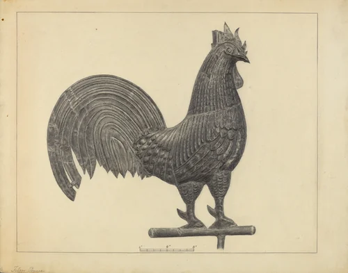 Weather Vane Finial by Filippo Porreca, index of american design, 1937