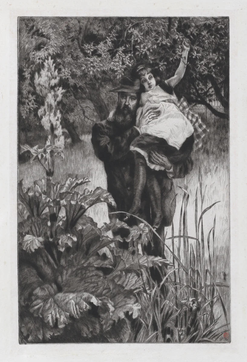 The Widower by James Tissot, print, 1877