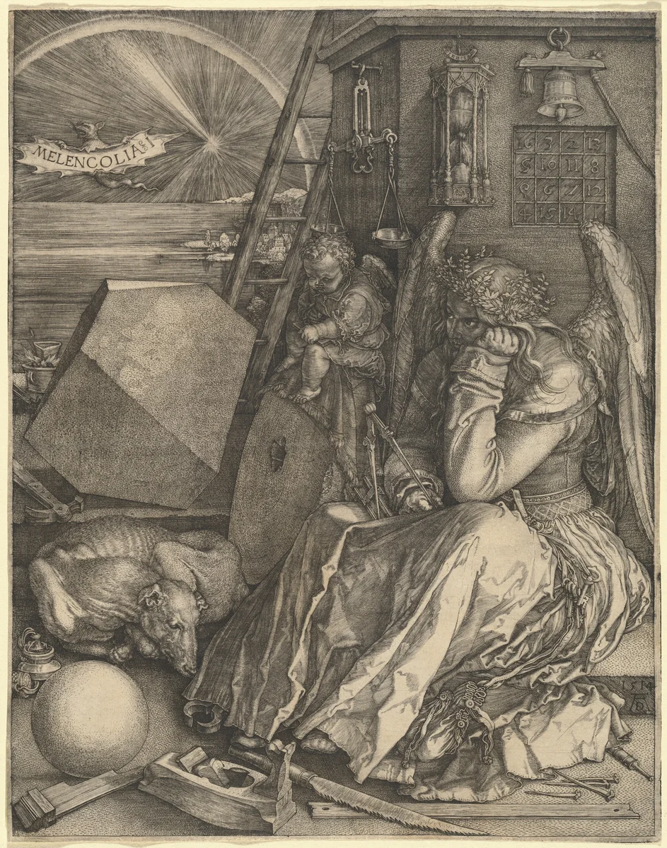 Melencolia I by Albrecht Dürer, print, 1514