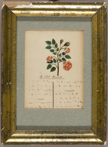 Lit'l Word (valentine) by Unknown Artist, other, 1800-1900