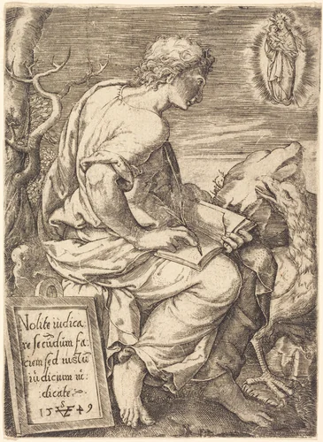 Saint John by Johann Ladenspelder, print, 1512-1561