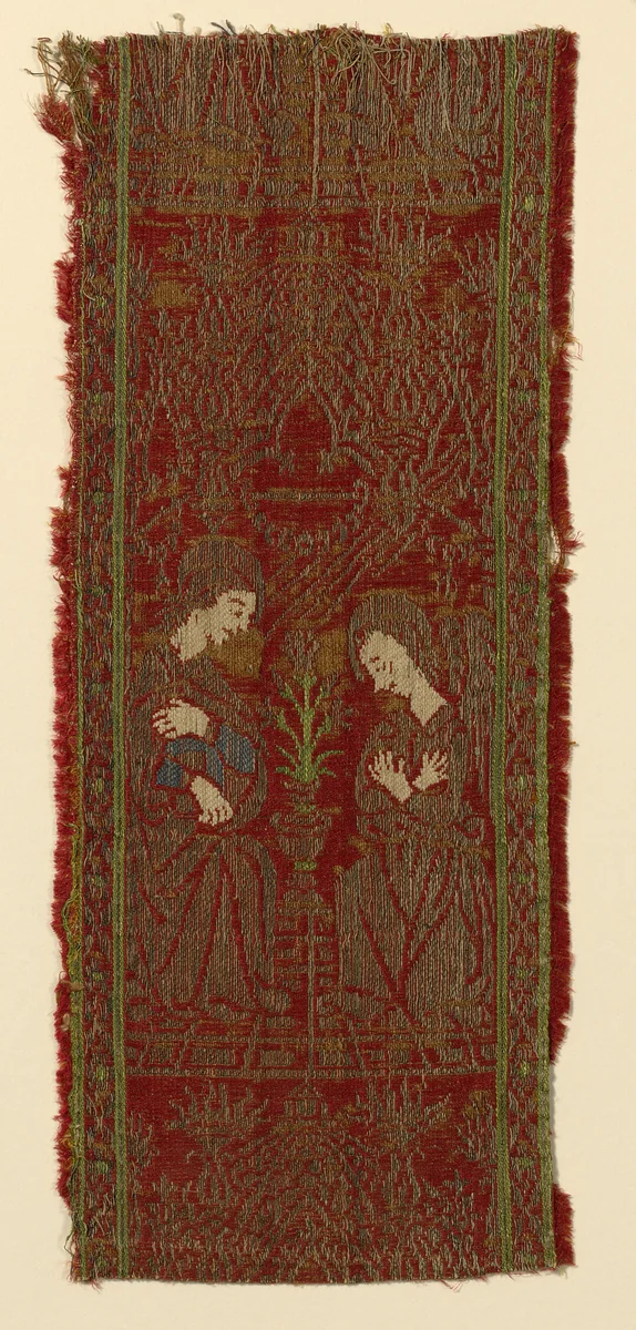 Fragment (From an Orphrey Band) by Italy, Florence, textile, 1425-1475