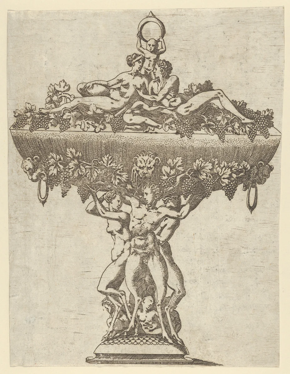 Vase by Antonio Fantuzzi, print, 1543