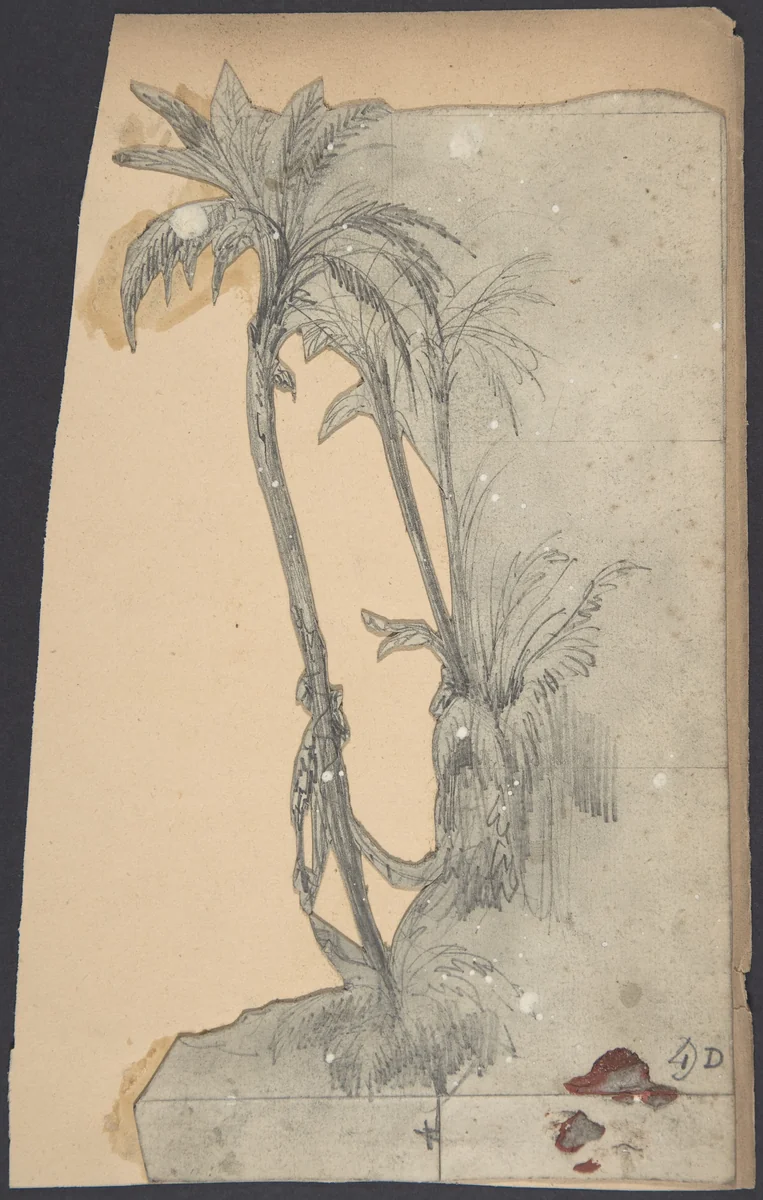 Design for a Stage Set at the Opéra, Paris by Eugène Cicéri, drawing, 1830-1890