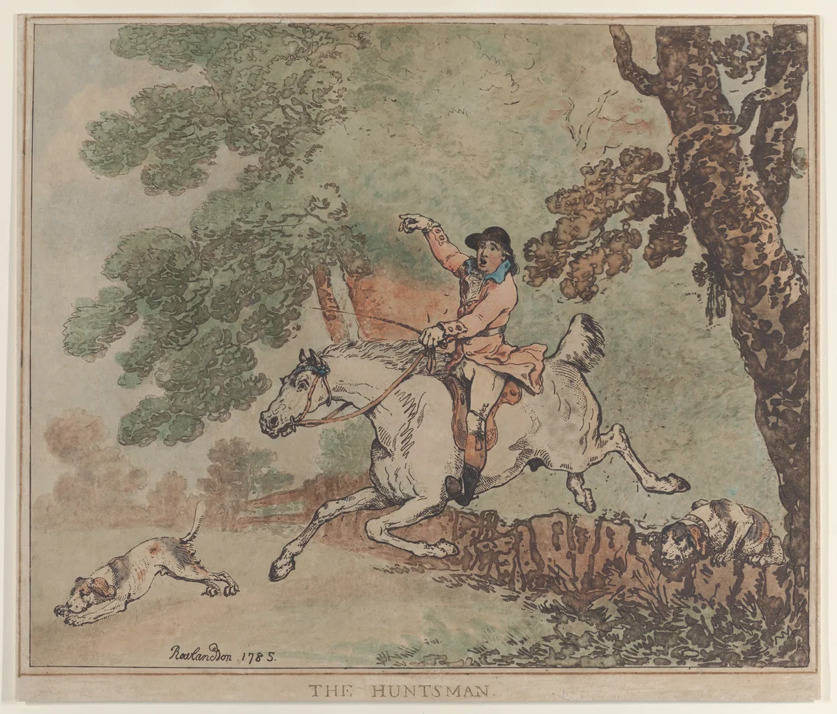 The Huntsman by Thomas Rowlandson, print, 1785