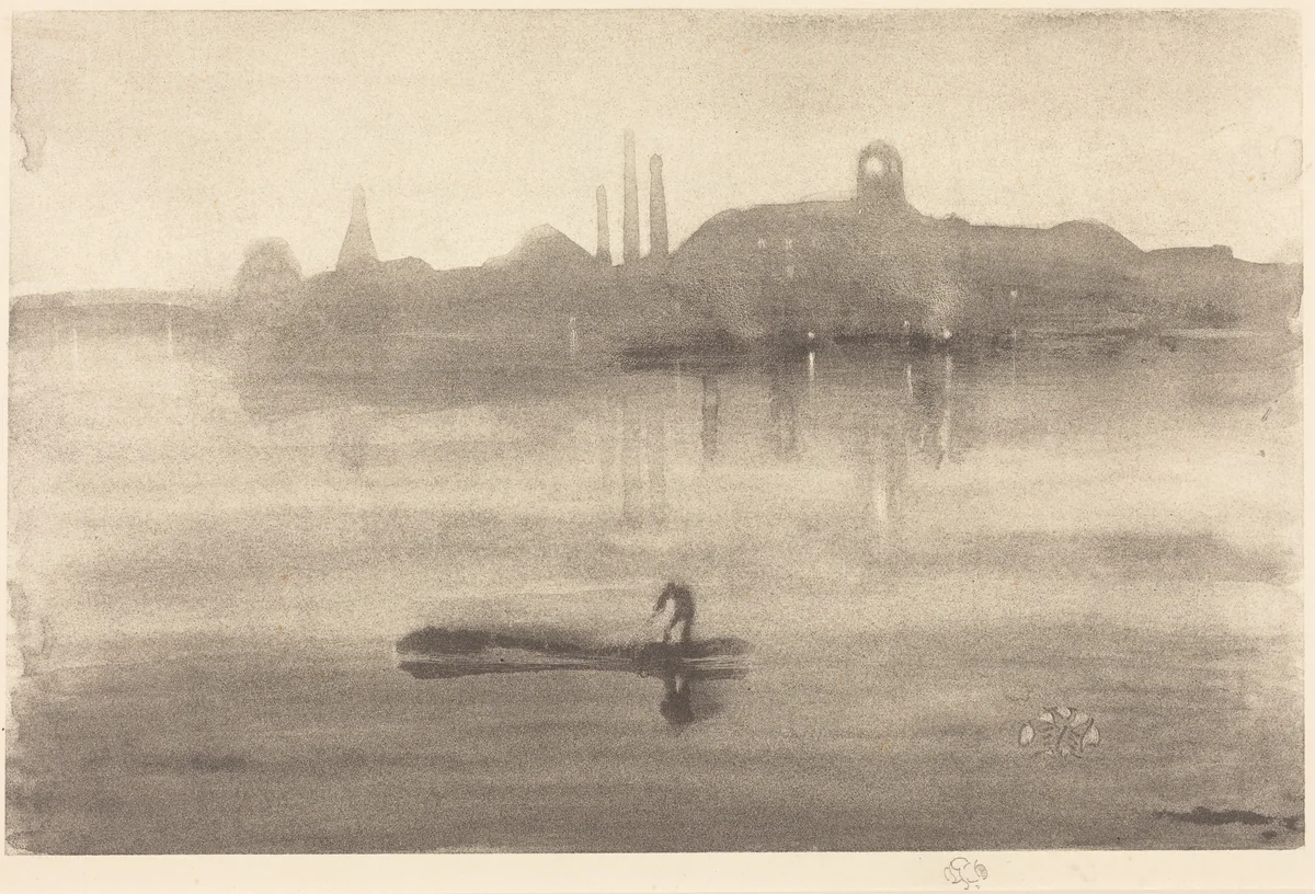 Nocturne by James McNeill Whistler, print, 1878