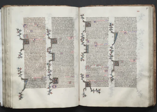 The Gotha Missal: Fol. 91r, Text by Master of the Boqueteaux, book, 1370-1380