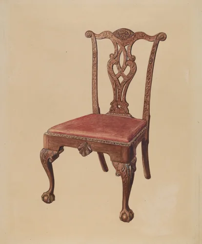 Chair by Bernard Gussow, index of american design, 1935-1942