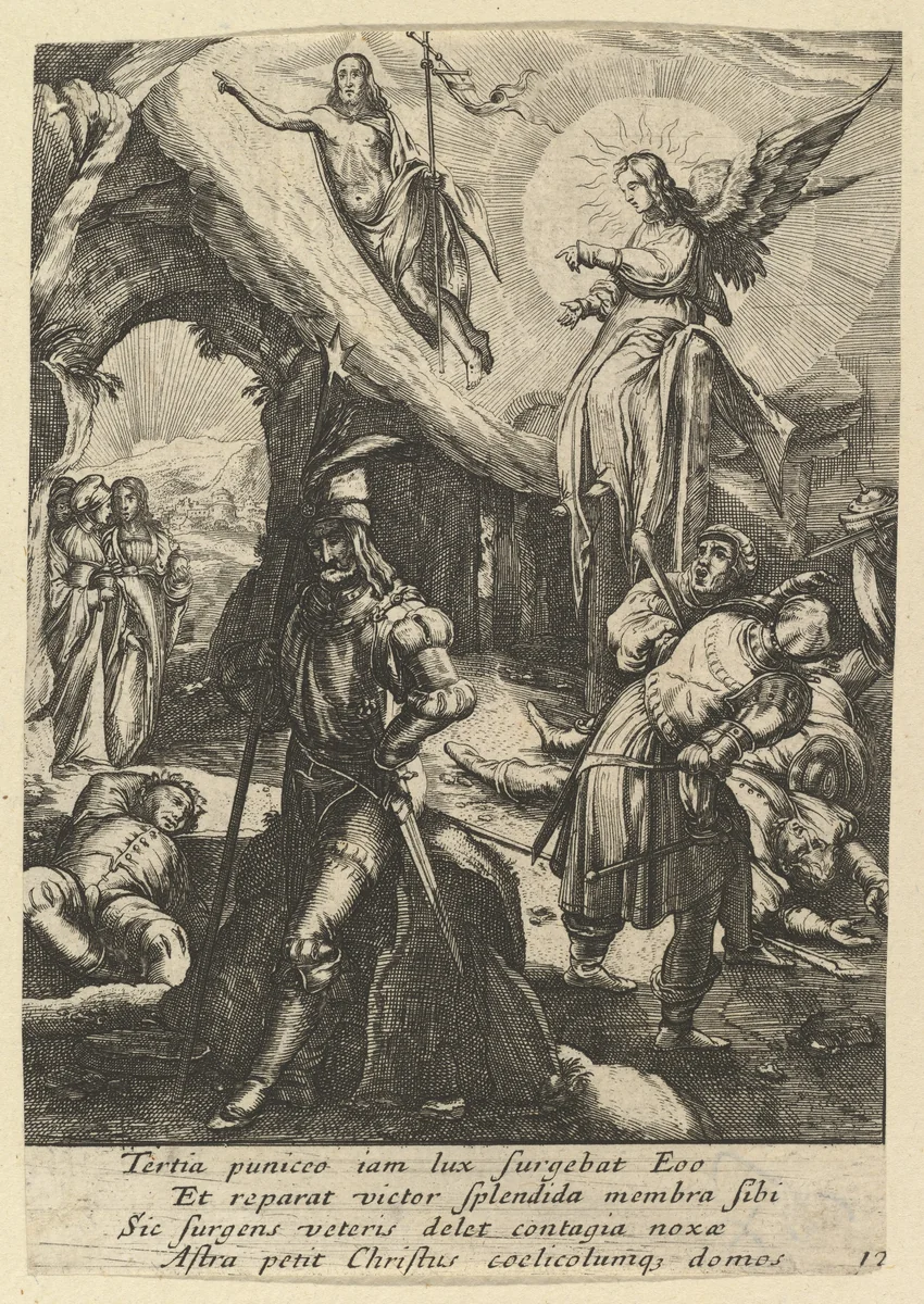 The Resurrection, from "The Passion of Christ" by Nicolas Cochin, print, 1610-1700