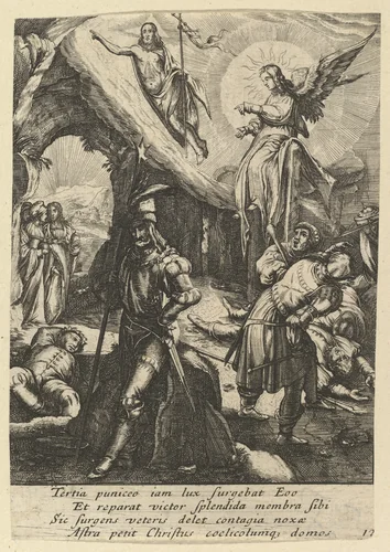 The Resurrection, from "The Passion of Christ" by Nicolas Cochin, print, 1610-1700