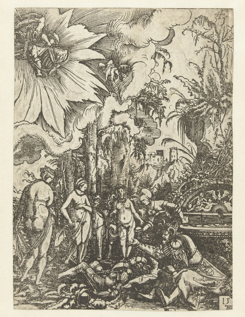 De droom van Paris by Unknown, print, 1511