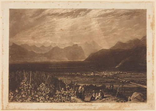 Chain of Alps from Grenoble to Chamberi by William Say
Joseph Mallord William Turner, print, 1812