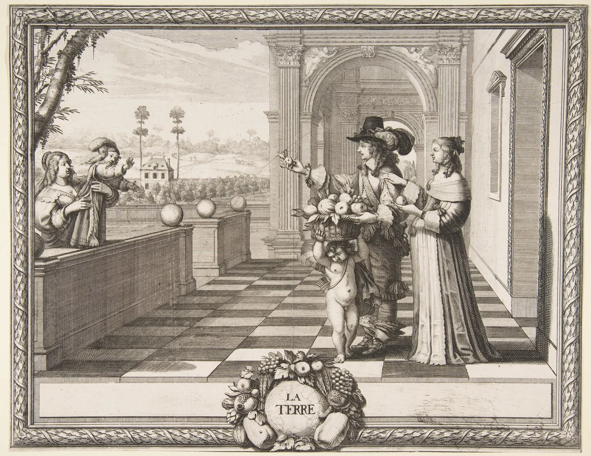 Earth by Abraham Bosse, print, 1643-1653