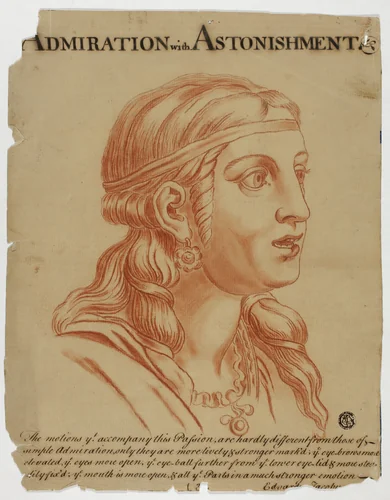 Admiration with Astonishment by Charles Le Brun, drawing, 1698-1799