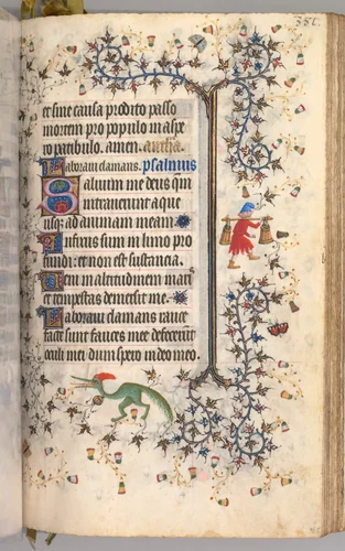 Hours of Charles the Noble, King of Navarre (1361-1425): fol. 186r, Text by Master of the Brussels Initials and Associates, book, 1400-1410