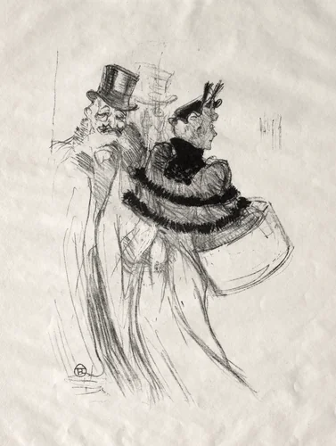 The Old Gentlemen by Henri de Toulouse-Lautrec, print, 1894