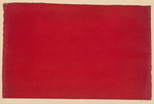 Effen rood papier by anonymous, other, 1800-1900