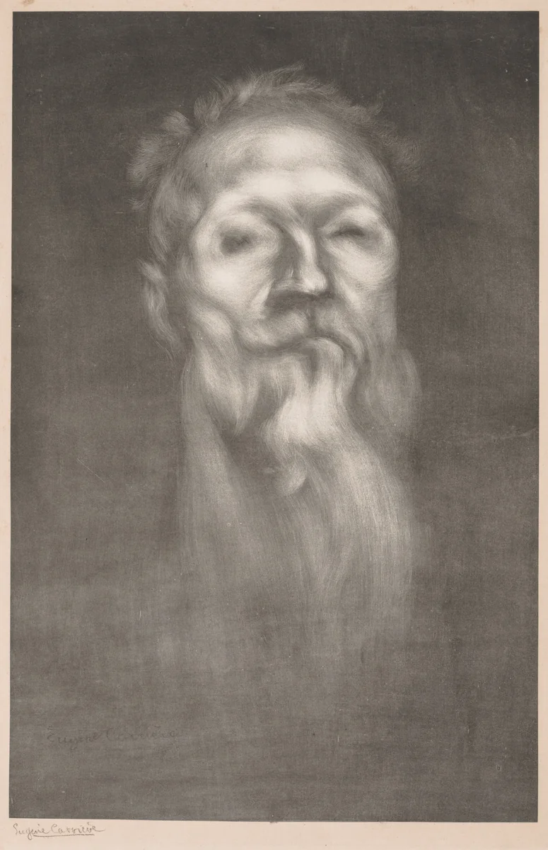 Auguste Rodin by Eugène Carrière, print, 1897