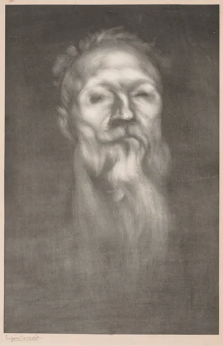 Auguste Rodin by Eugène Carrière, print, 1897