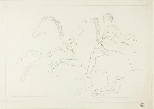 Copy of Calvary from the Parthenon Frieze by John Flaxman, drawing, 1775-1826