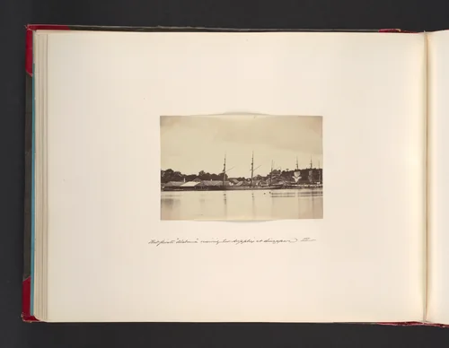 Private "Alabama" Receiving Her Supplies at Singapore, 1865 by John Thomson, photograph, 1865