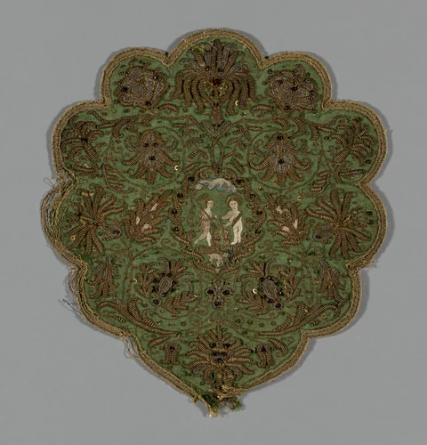 Medallion by Italy, textile, 1601-1700