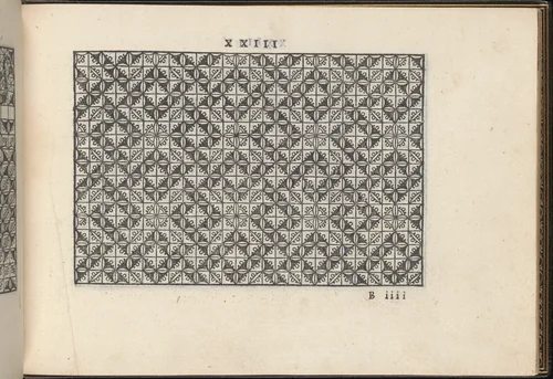 La Vera Perfettione del Disegno di varie sorti di recami, page 12 (recto) by Giovanni Ostaus, book, 1567