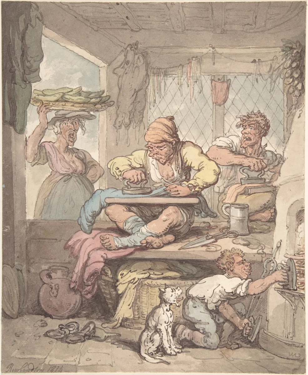 The Tailor by Thomas Rowlandson, drawing, 1814