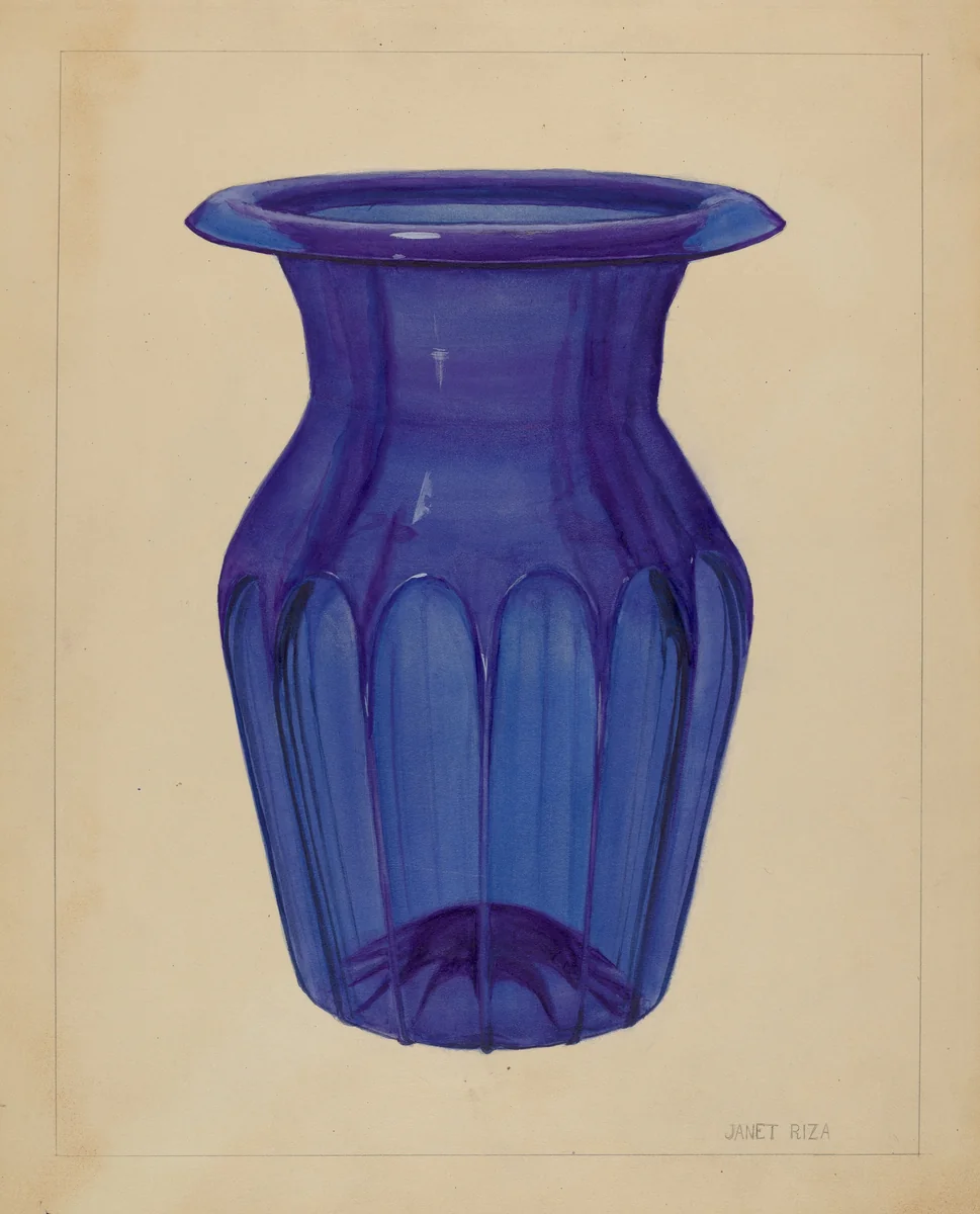 Vase by Janet Riza, index of american design, 1936
