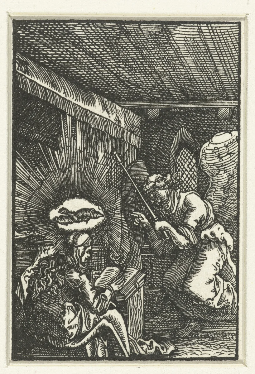 Annunciatie by Unknown, print, 1506-1538