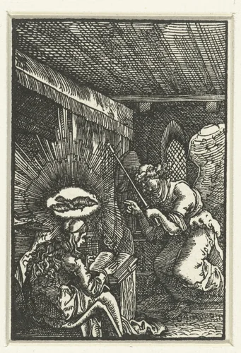 Annunciatie by Unknown, print, 1506-1538