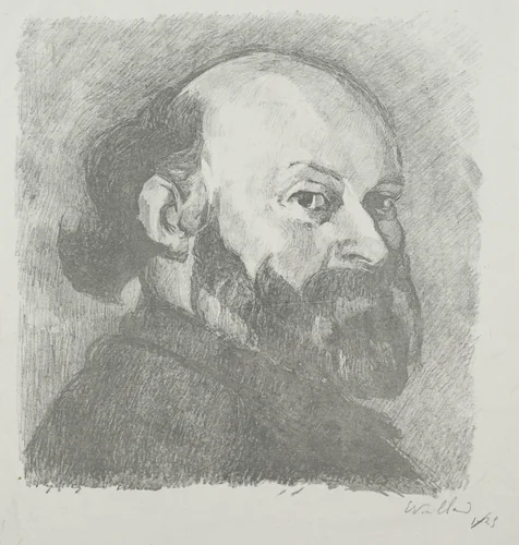 Paul Cézanne by Edouard Vuillard, print, 1914