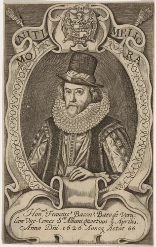 Sir Francis Bacon by Simon van de Passe, print, 1595-1647