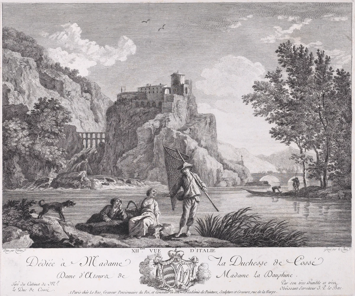 XIIeme Vue d'Italie. Le Bas by Joseph Vernet, print, 1725-1789