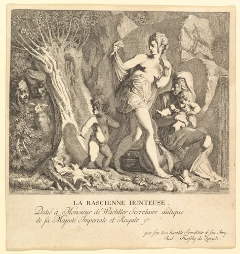 La Rascienne Honteuse by Rudolf Füssli, print, 1760-1806