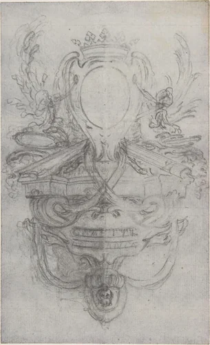 Design for the Headpiece of the "Gazette de France" by Hubert François Gravelot, drawing, 1710-1773