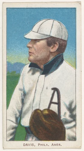 Davis, Philadelphia, American League, from the White Border series (T206) for the American Tobacco Company by American Tobacco Company, print, 1909-1911