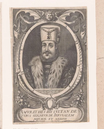 Portret van Murat IV van het Ottomaanse Rijk by anonymous, print, 1610-1668