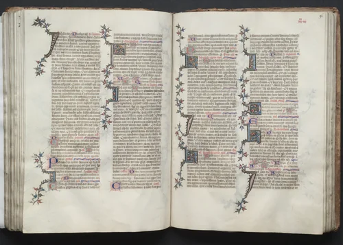 The Gotha Missal: Fol. 95v, Text by Master of the Boqueteaux, book, 1370-1380